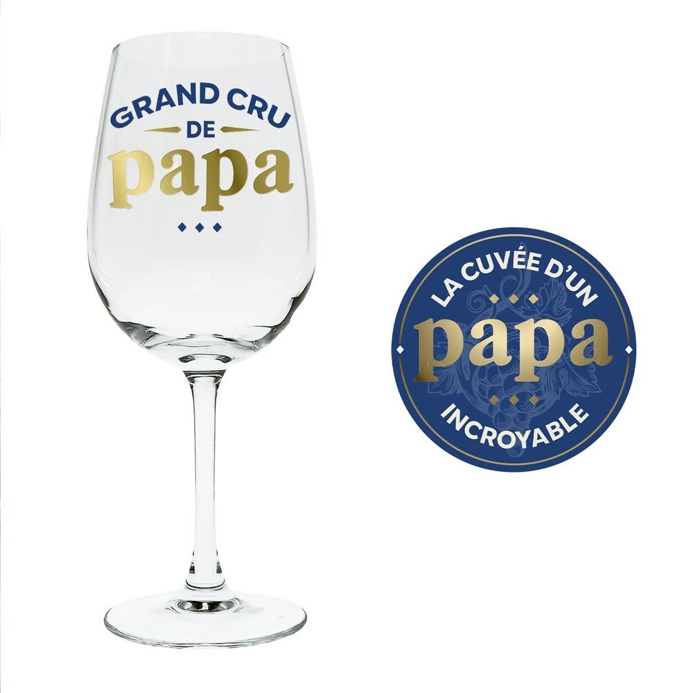 Coffret verre à vin papa