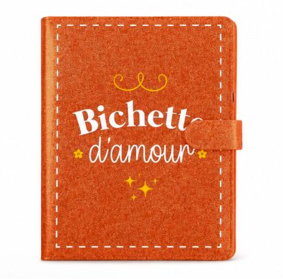 Carnet de notes à paillettes-Différents messages
