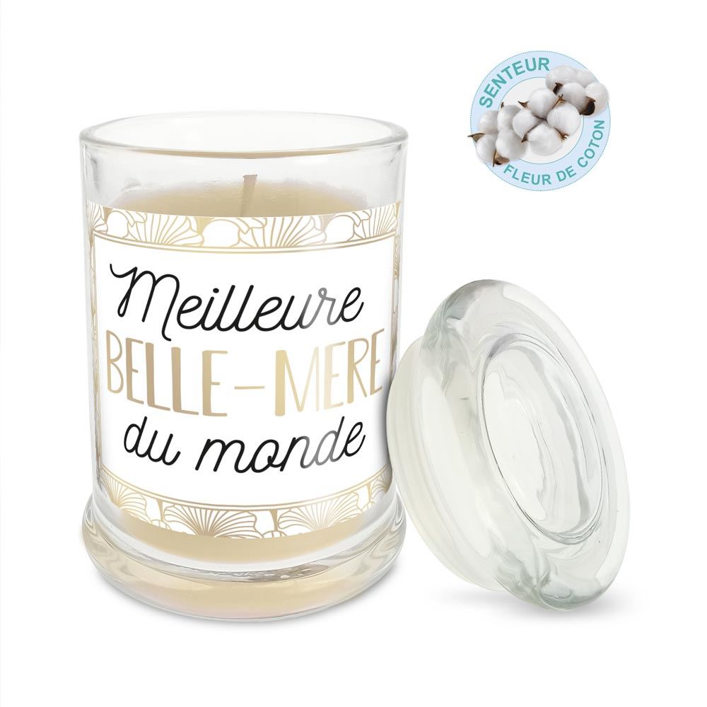 Bougie en verre Meilleure belle-mère du monde