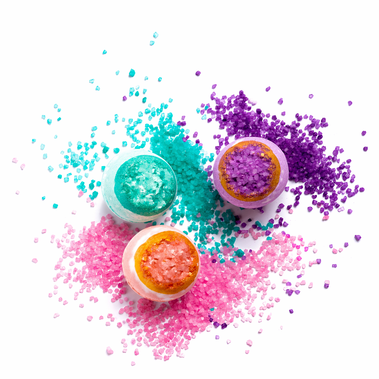 Bombe de bain avec sels