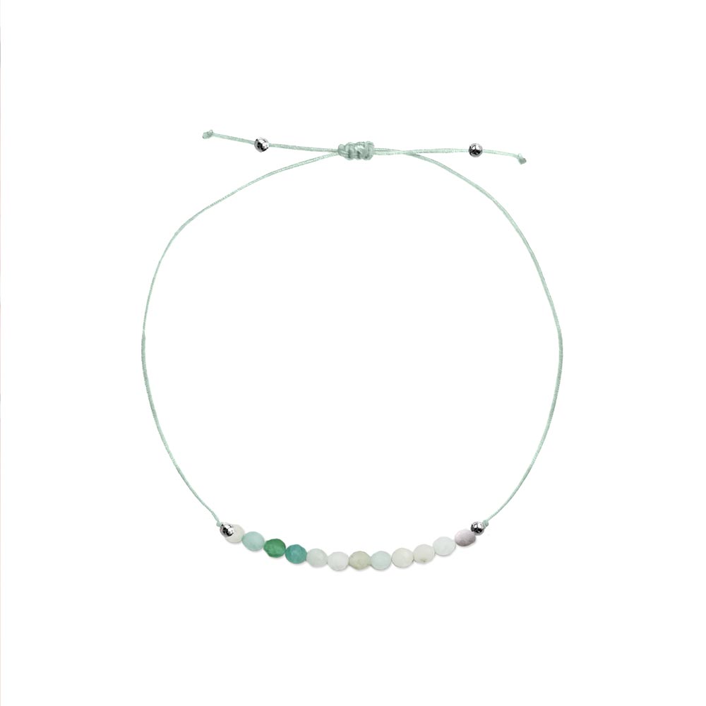 Bracelet en pierre d'Amazonite aux vertus bien-être