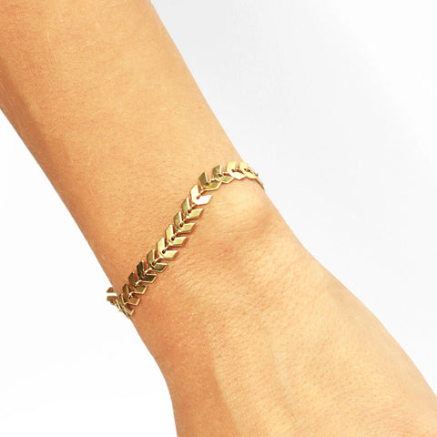 Bracelet Chevrons Or 18K