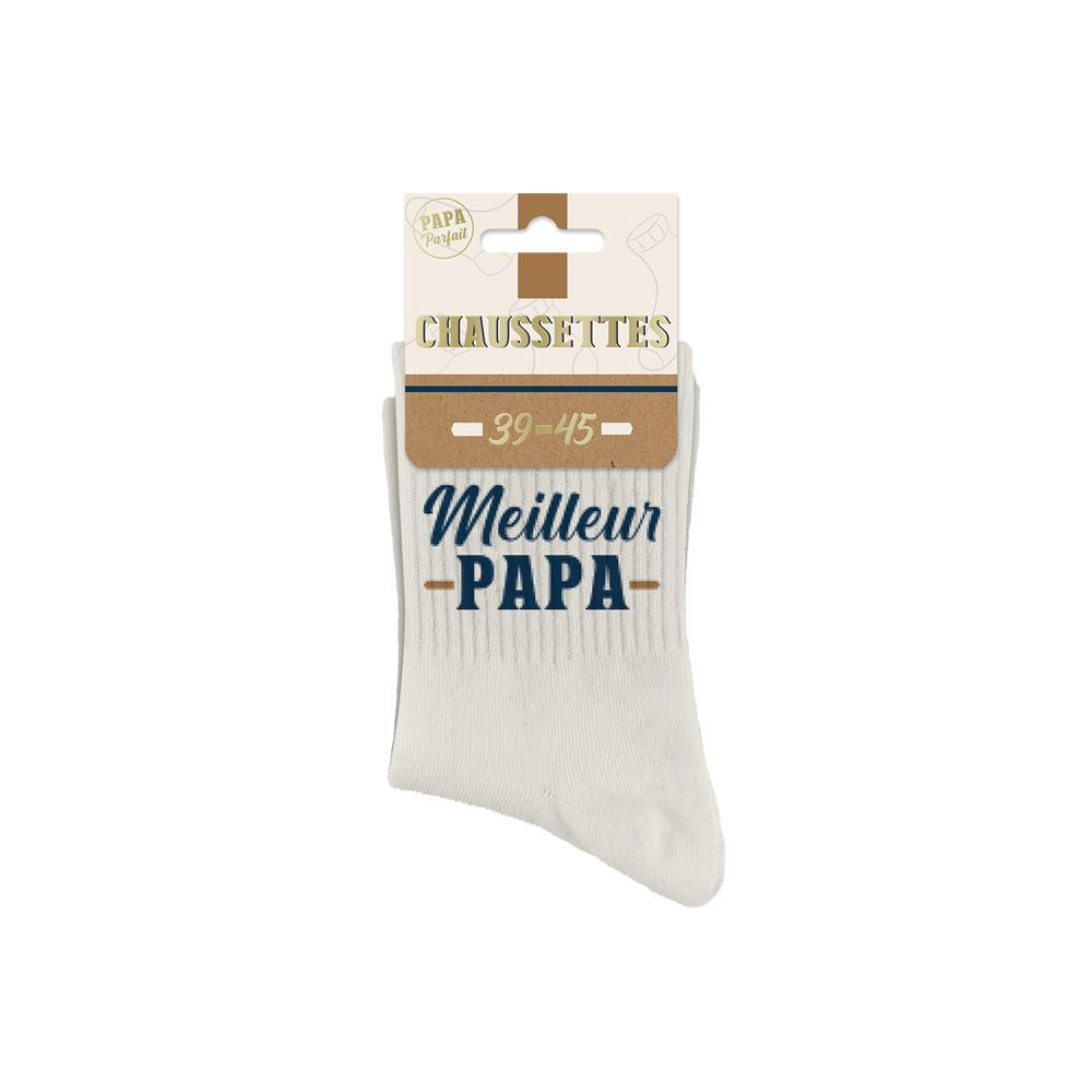 Chaussettes "Meilleur papa" / Taille unique : 39-45