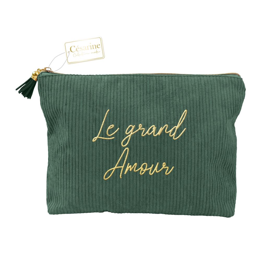 Pochette velours "Le grand amour"