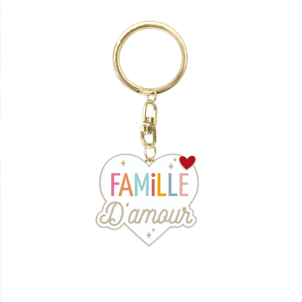 Porte clés "Famille d'amour"