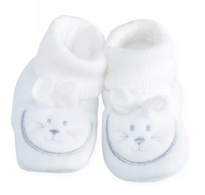 Chaussons naissance 0-1 mois "Tête de lapin"