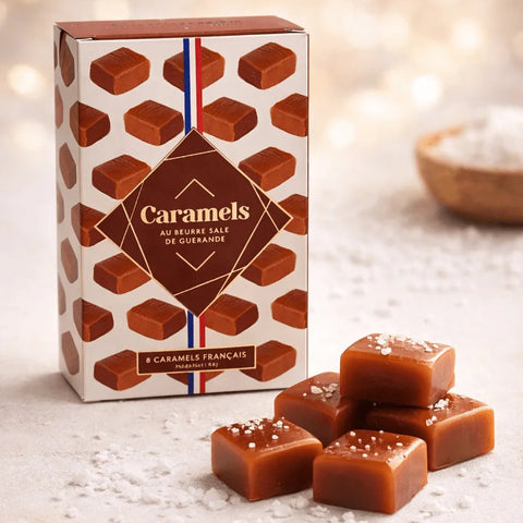 Boîte de 8 caramels au beurre salé de Guérande artisanaux - 45g