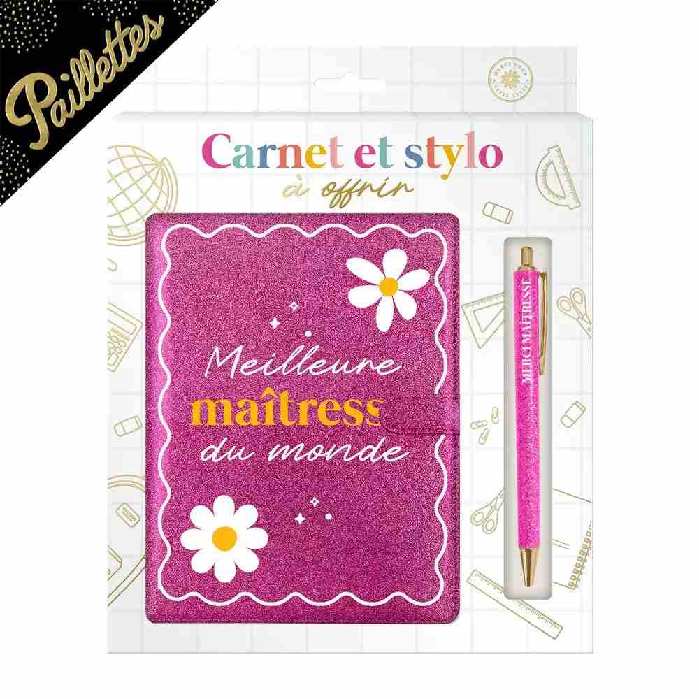 Carnet de notes avec stylo - Meilleure maitresse du monde