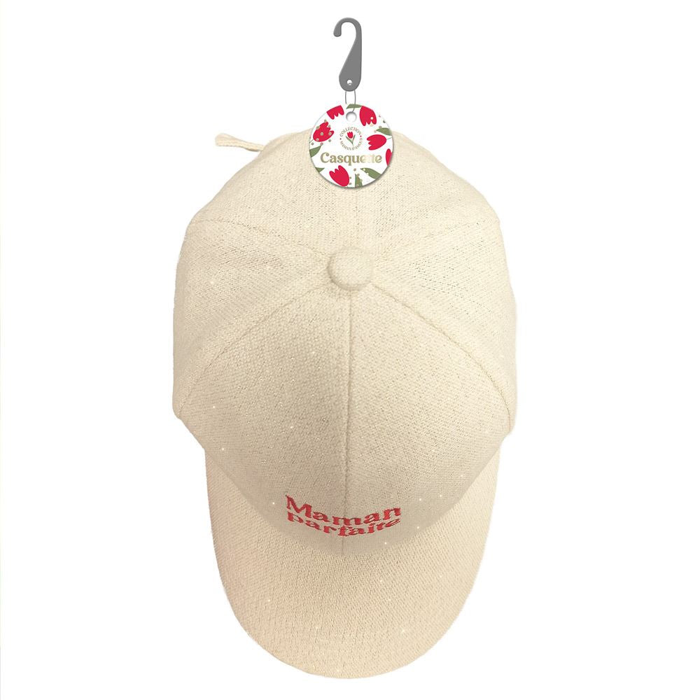 Casquette à paillettes Maman parfaite