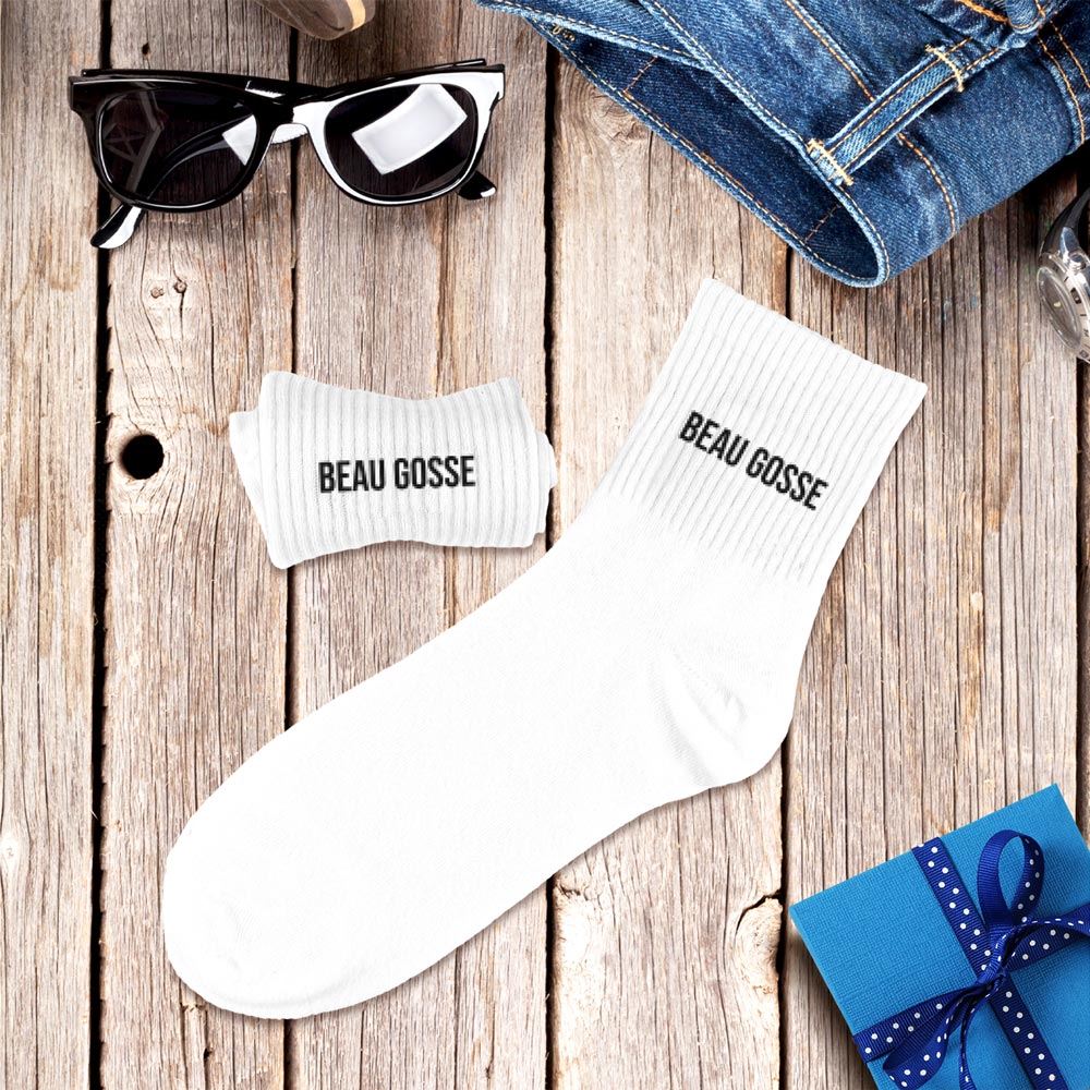 Chaussettes "Beau gosse" / Taille unique : 39-45