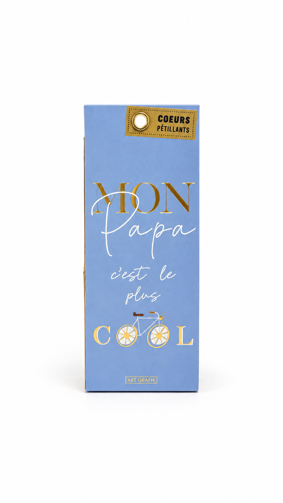Bonbons coeurs pétillants 75g "Mon Papa c'est le plus Cool"
