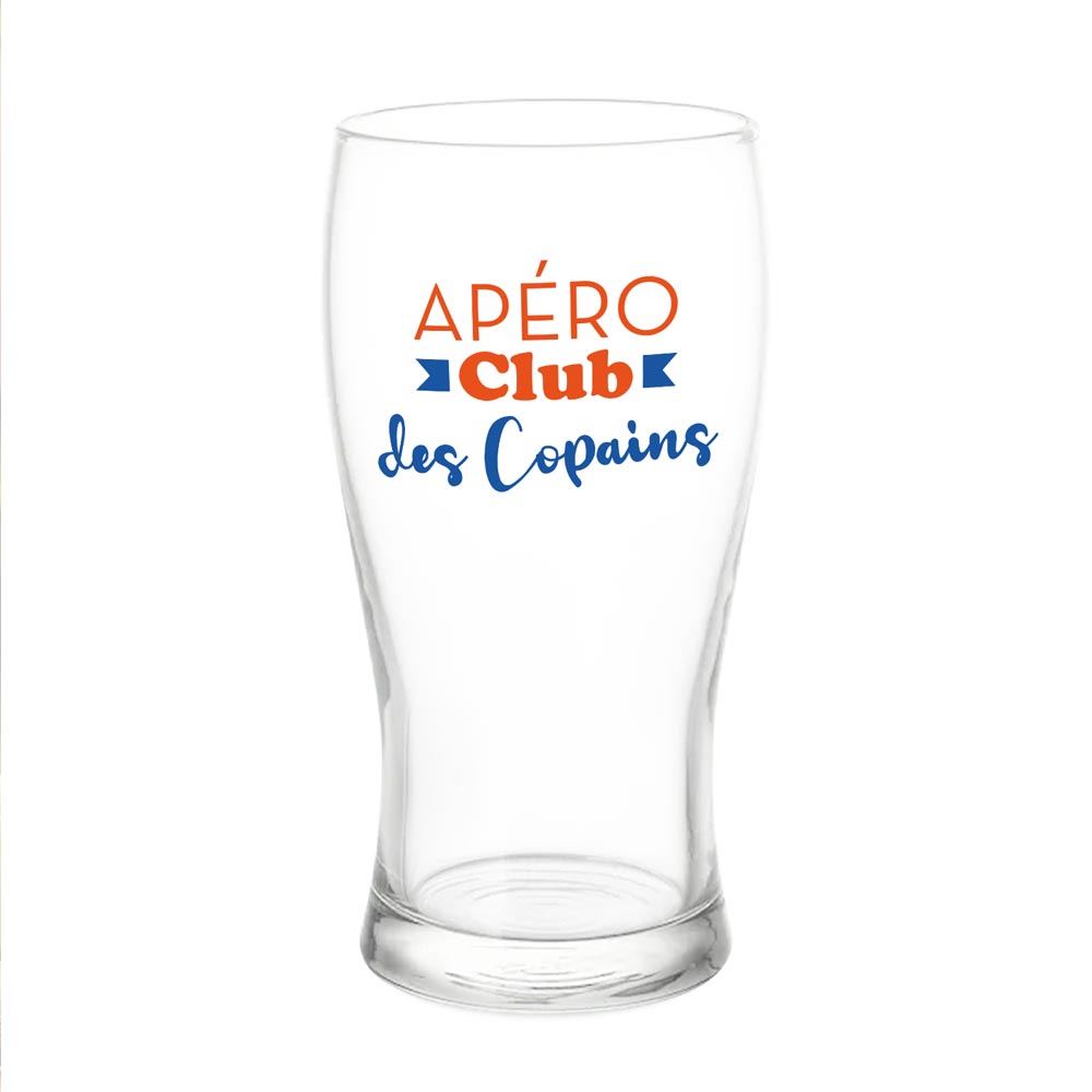 Verre à bière "L'Apéro Club des Copains"