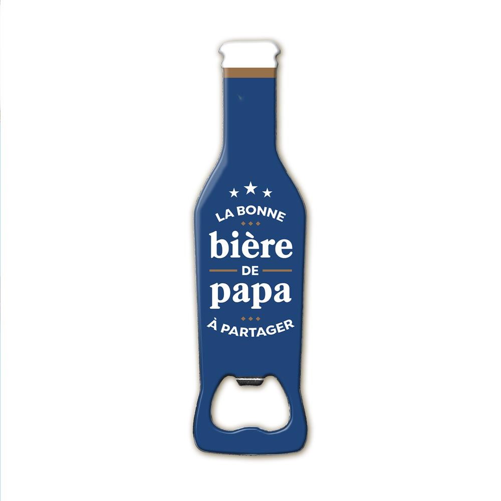 Décapsuleur bouteille "La bonne bière de papa à partager"