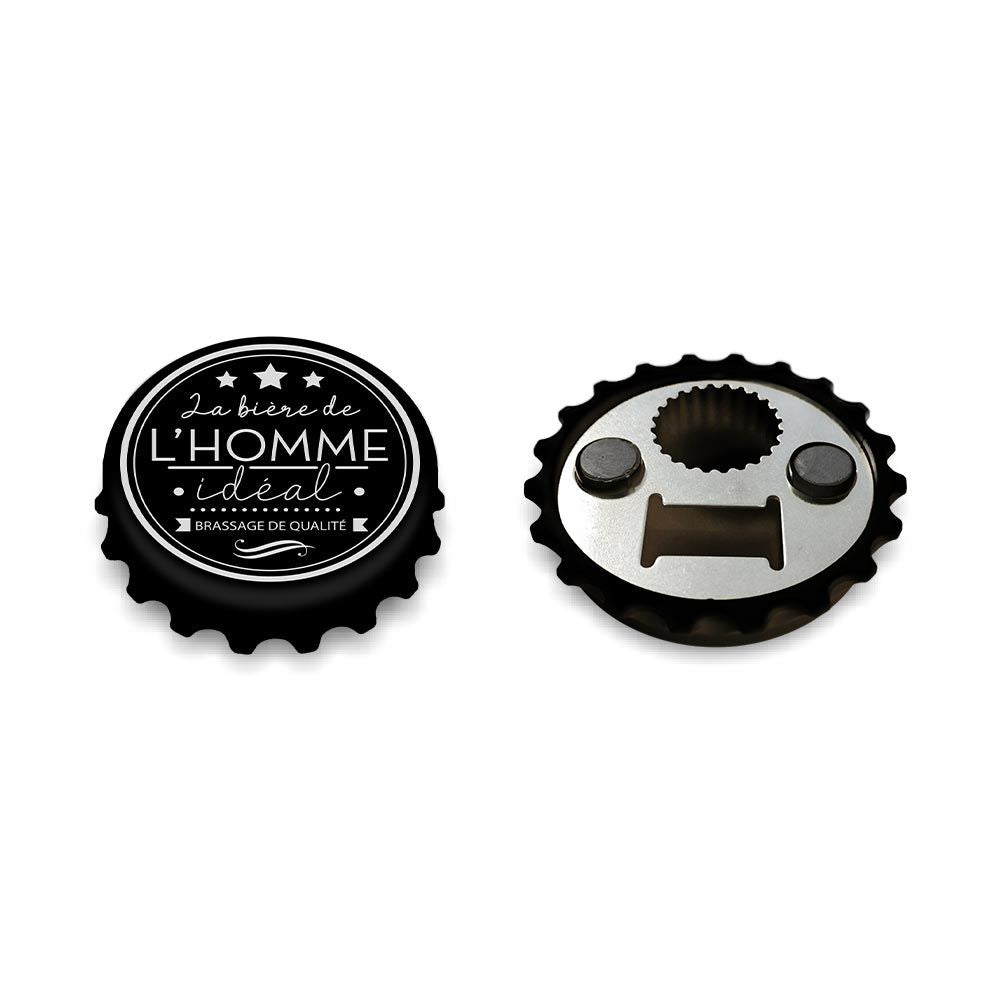Décapsuleur aimanté "La bière de l’homme idéal"