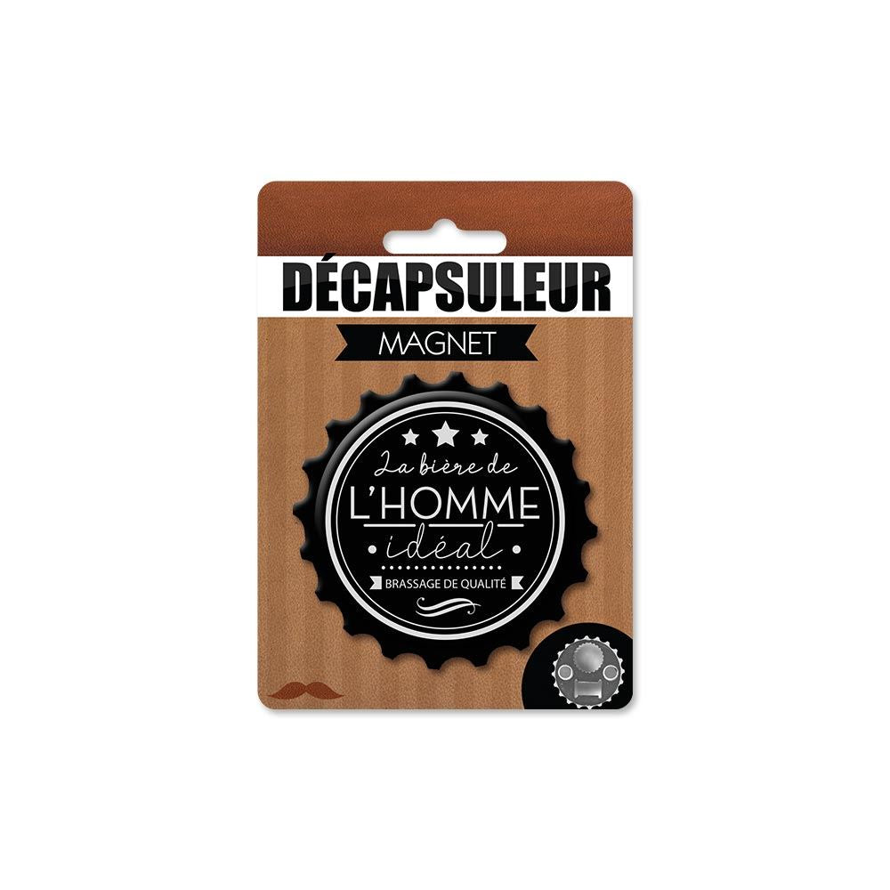 Décapsuleur aimanté "La bière de l’homme idéal"