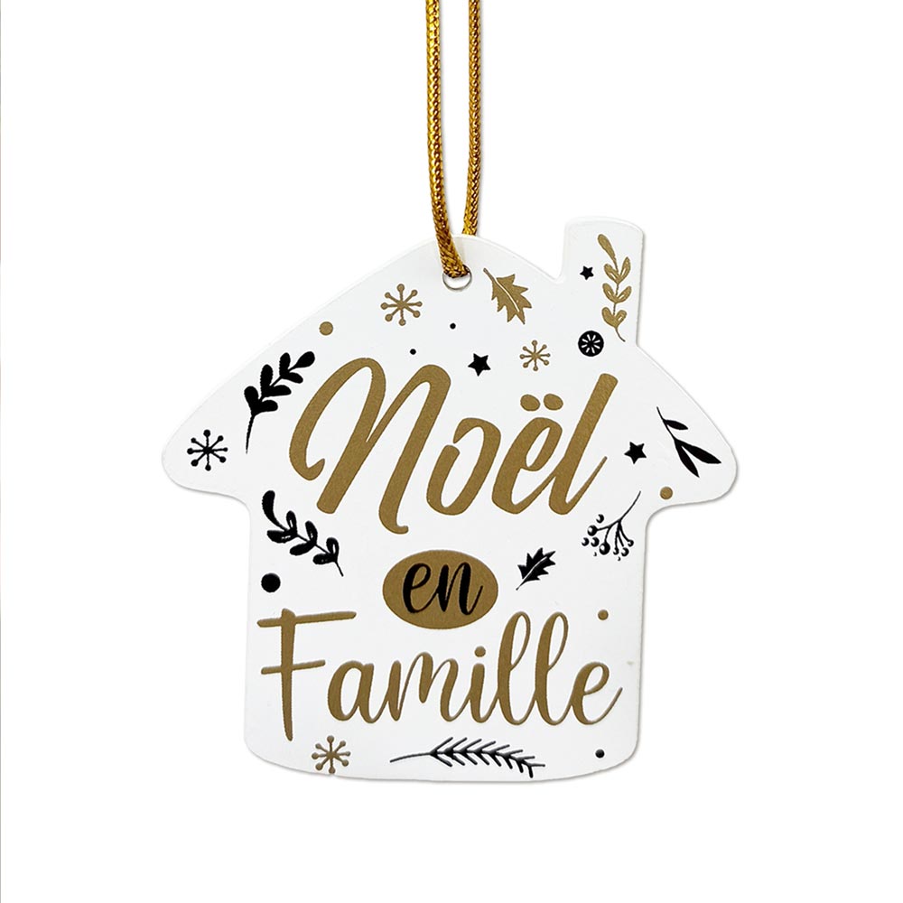 Suspension pour le sapin "Noël en famille"