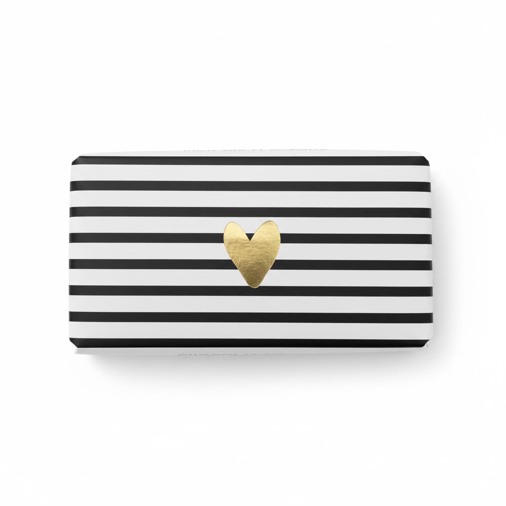 Mini tablette chocolat bio noir avec cœur doré – 40 g