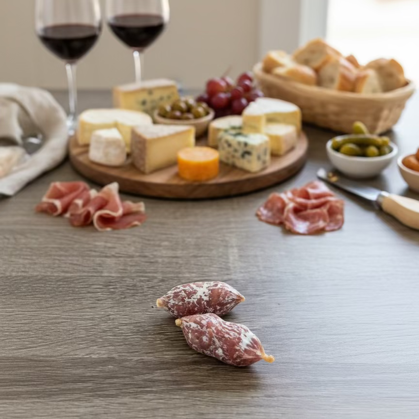 Lot de 2 mini saucissons nature