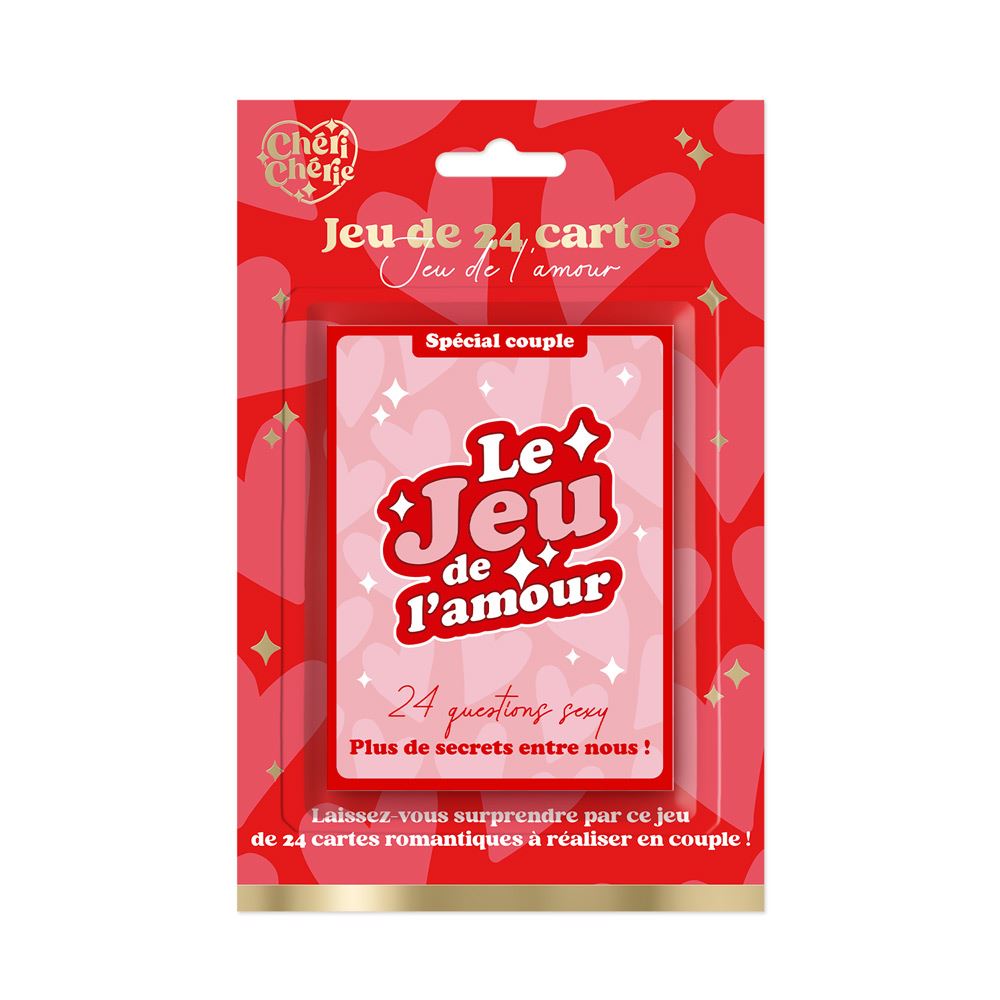 Jeu de couple - 24 cartes de jeu de l'amour