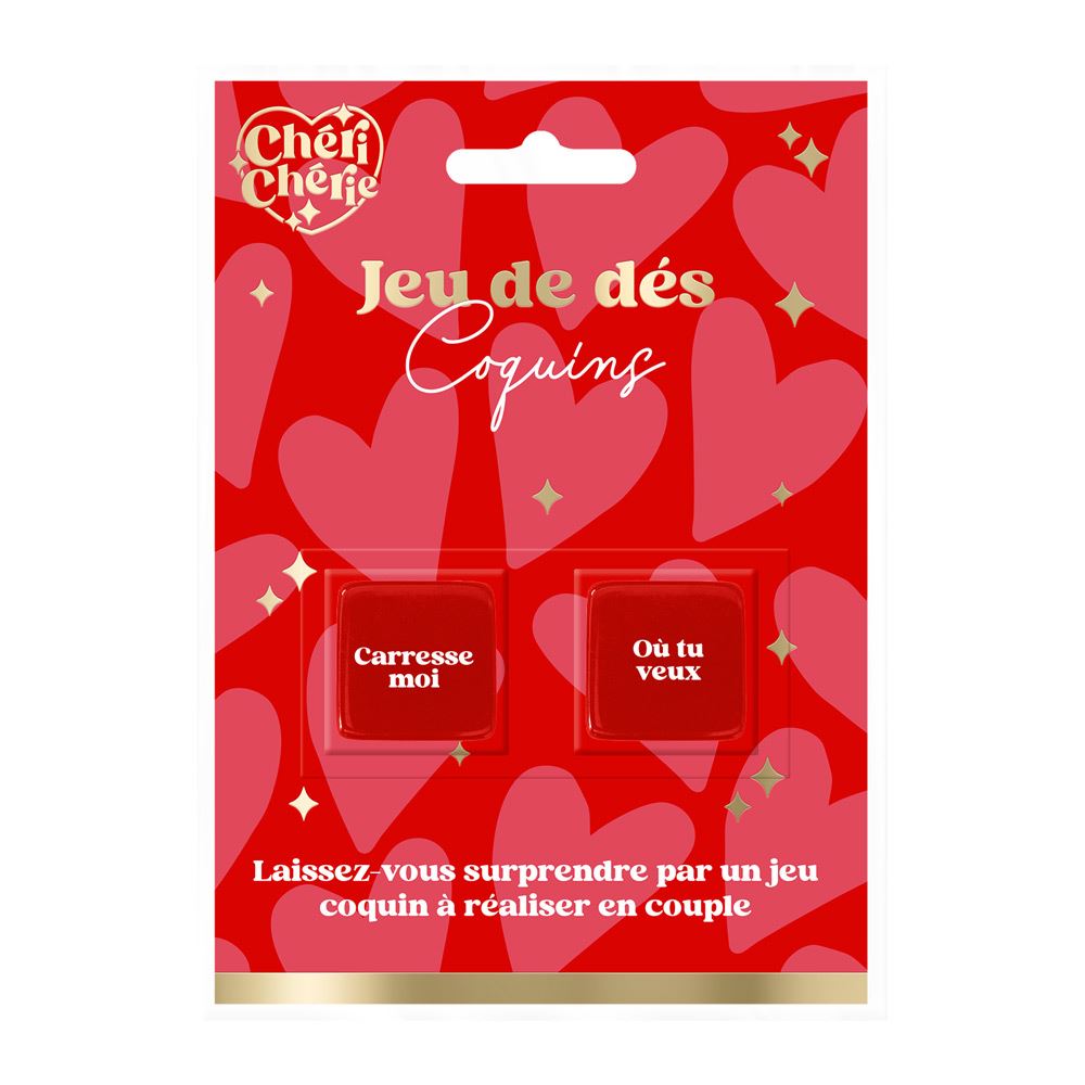 Jeu de couple - Dés coquins rouges
