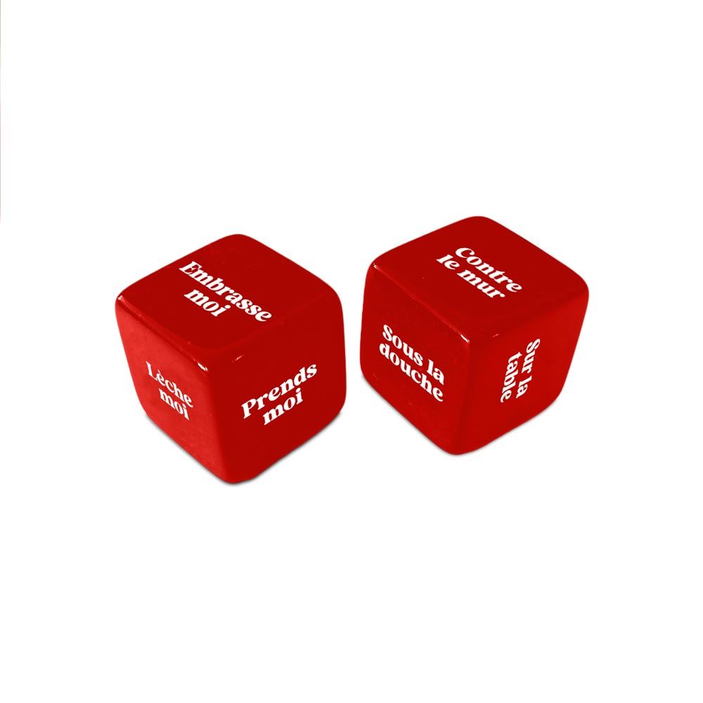 Jeu de couple - Dés coquins rouges
