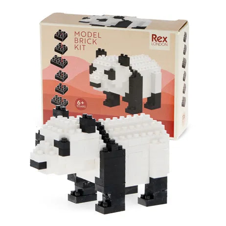 Mini kit de construction en briques - Tyrannosaure / Panda (119 pcs)