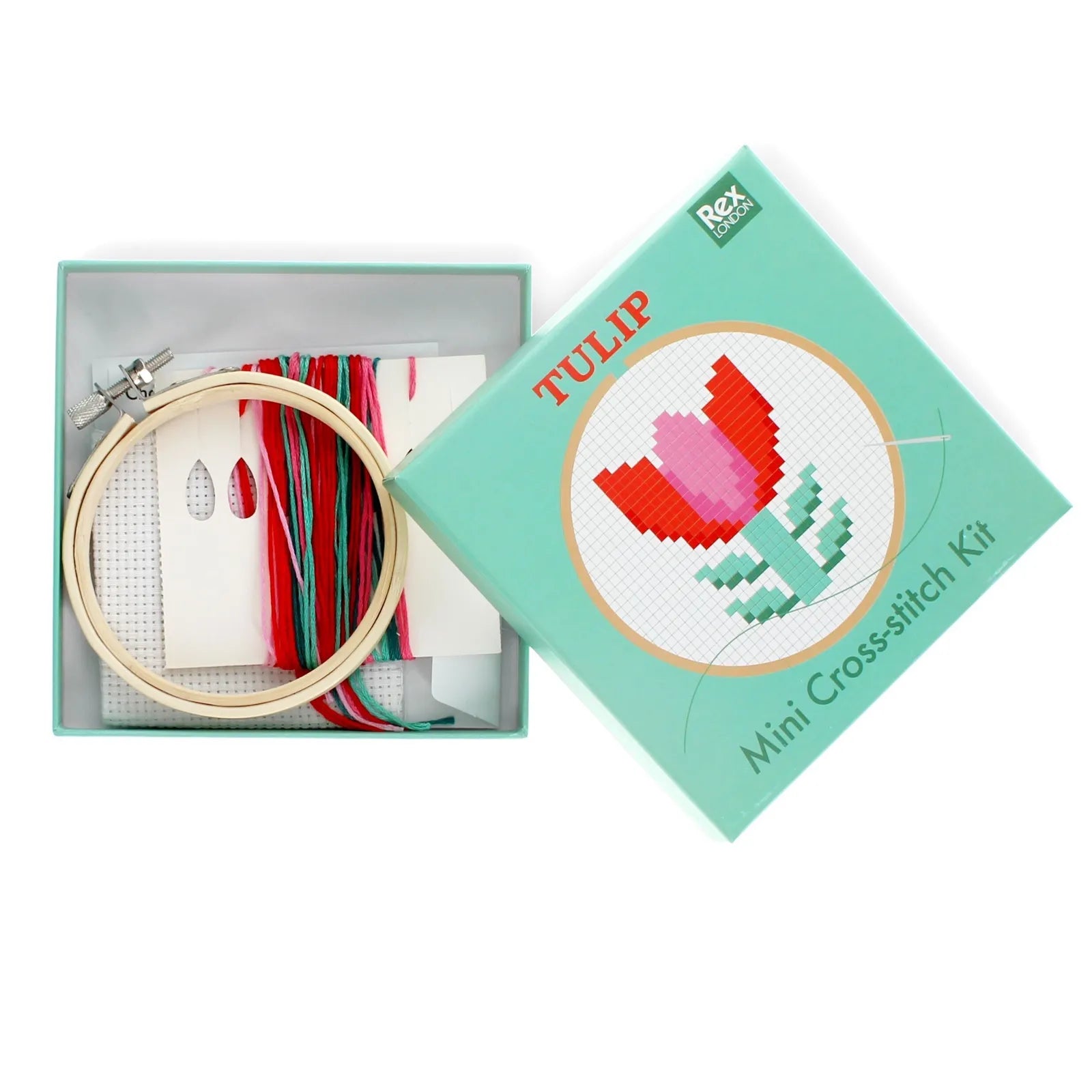 Mini kit de point de croix - Tulipe
