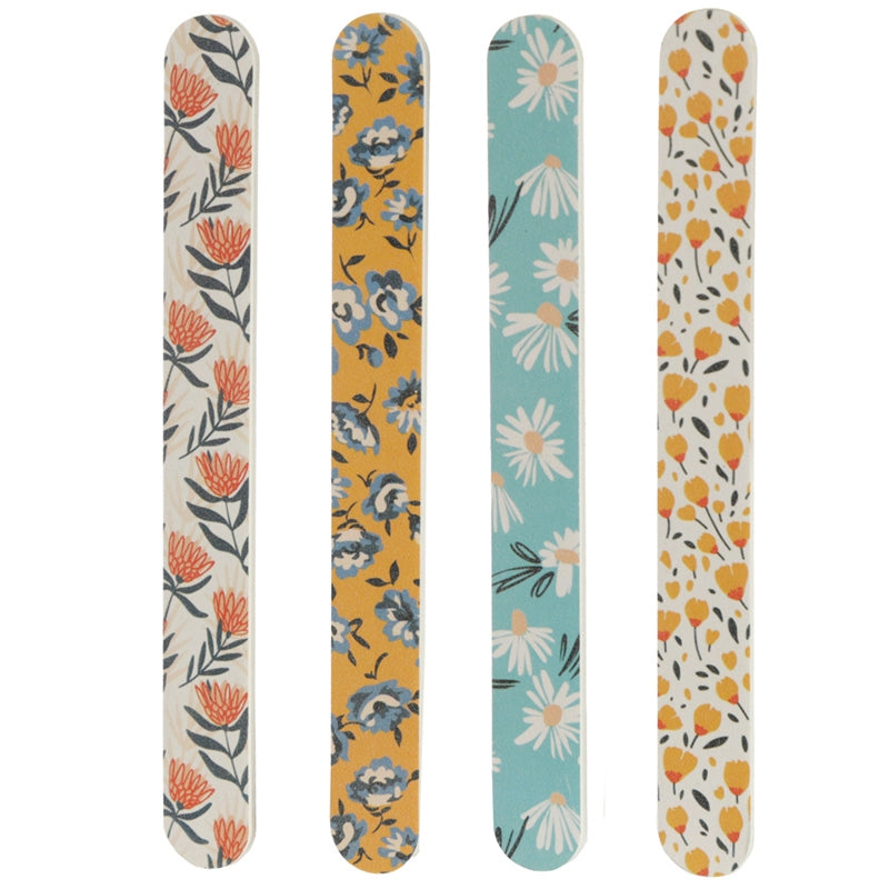 Lime à ongles motif floral