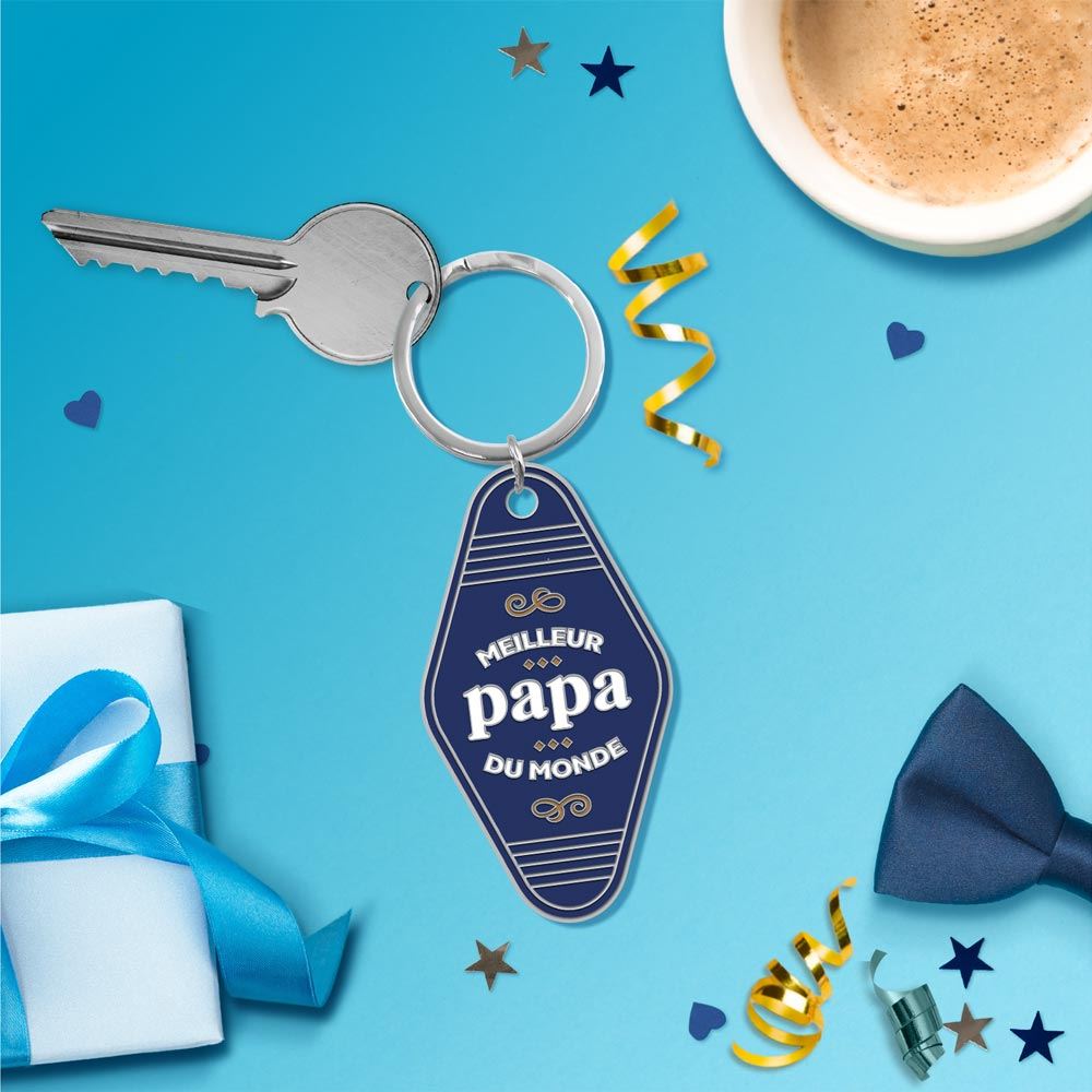 Porte clés "meilleur papa du monde"