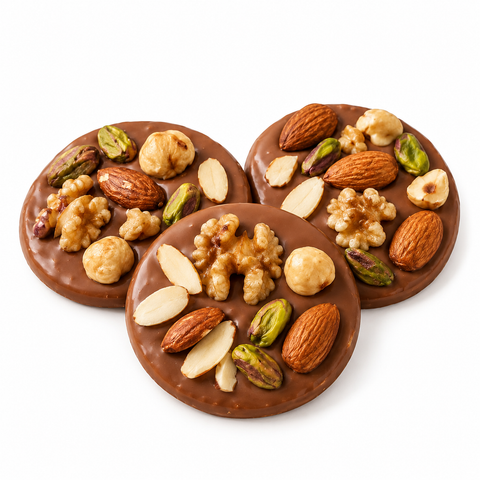 3 Chocolats mendiants au lait artisanaux