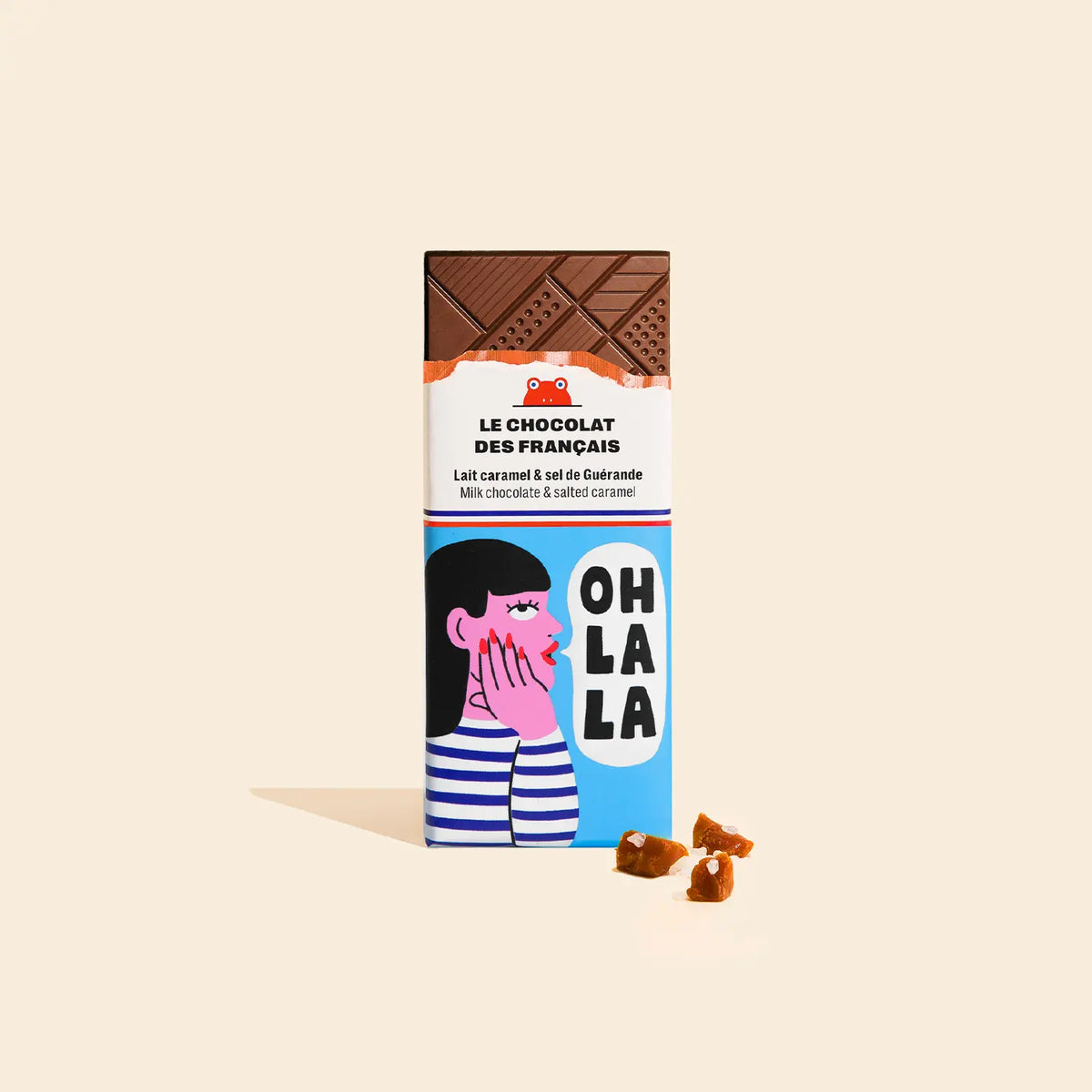 Mini tablette Lait, caramel & sel de Guérande