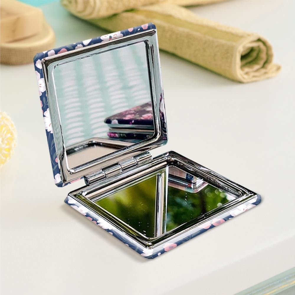 Miroir de poche "Petite fille géniale"