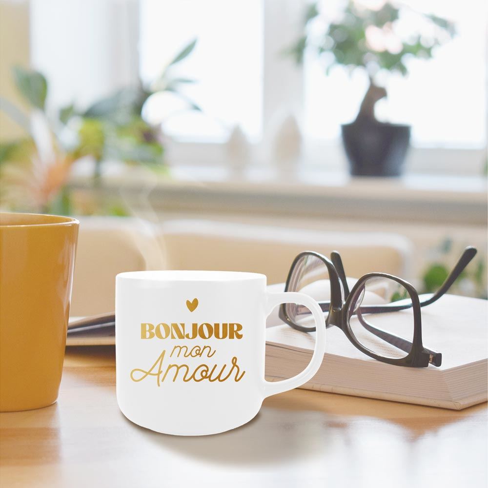 Mug mat "Bonjour mon Amour"