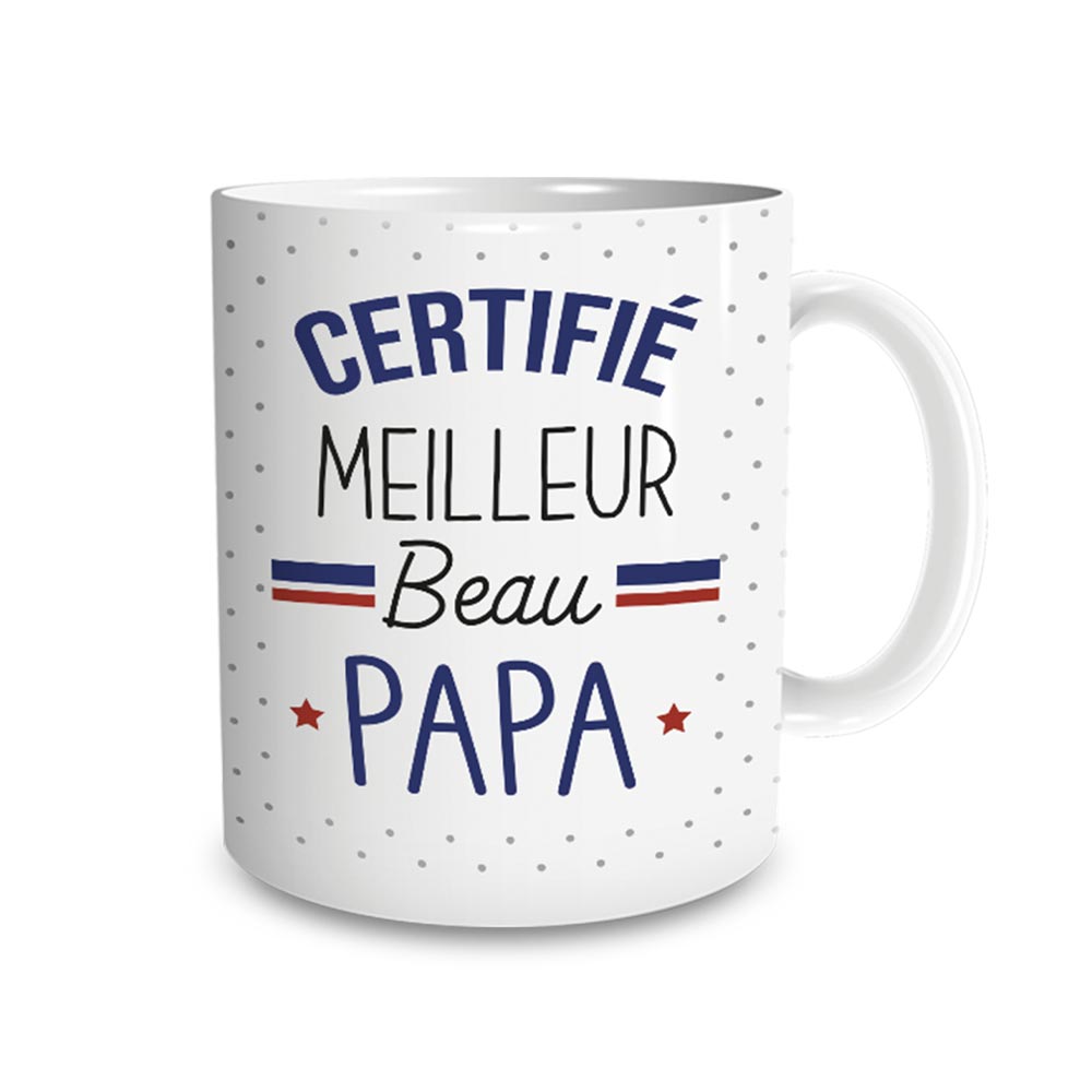 Mug "Certifié Meilleur Beau Papa"