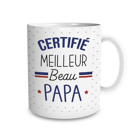 Mug "Certifié Meilleur Beau Papa"