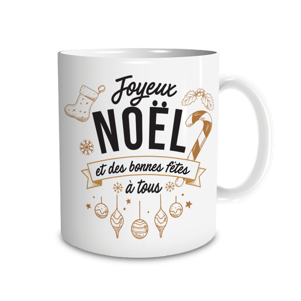 Mug "Joyeux noël et des bonnes fêtes à tous"