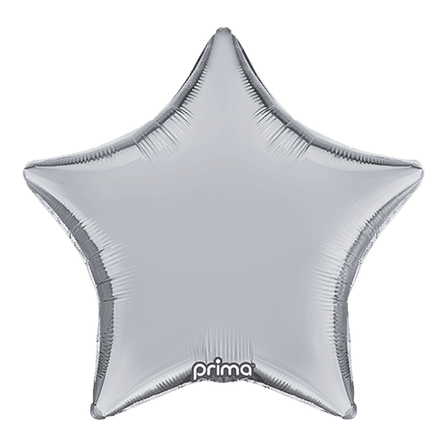 Ballon hélium étoile argent