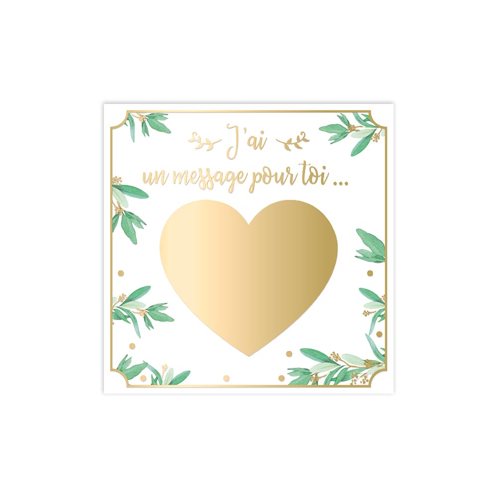 Pack 4 cartes à gratter annonce : "Veux-tu être mon témoin ?"