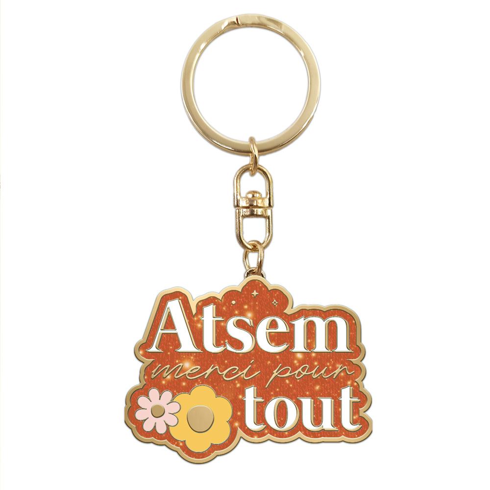 Porte-clés "Atsem merci pour tout"