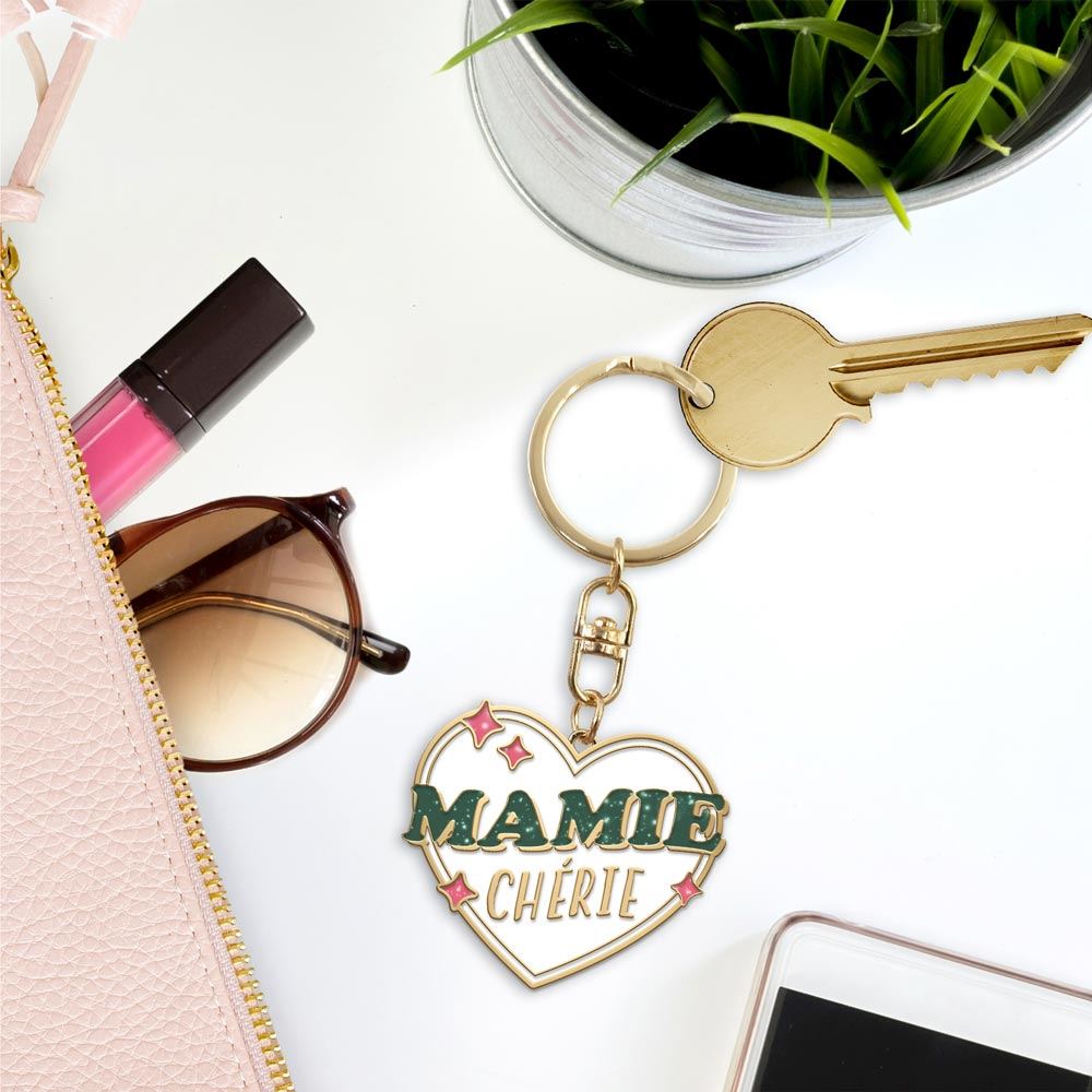 Porte-clés "Mamie chérie"