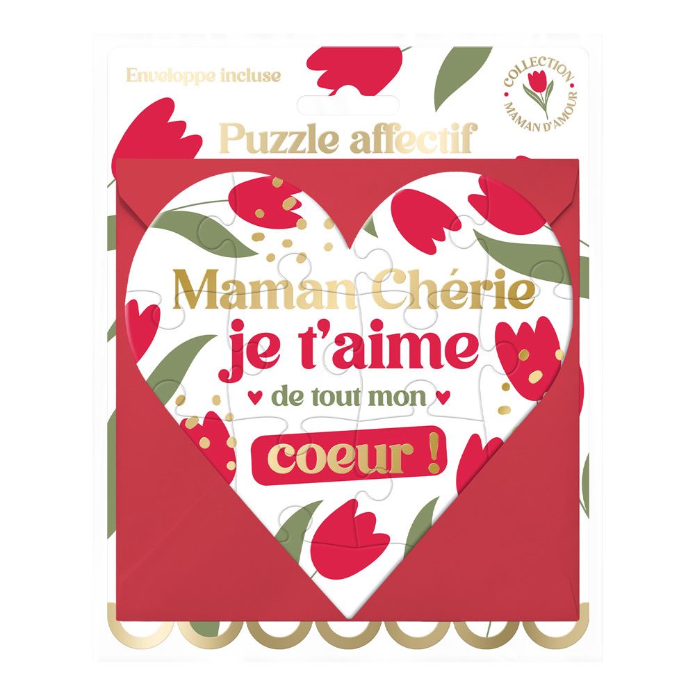 Puzzle à assembler "Maman je t'aime"