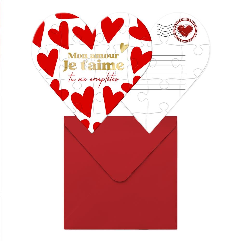 Puzzle à assembler "Mon amour je t'aime"
