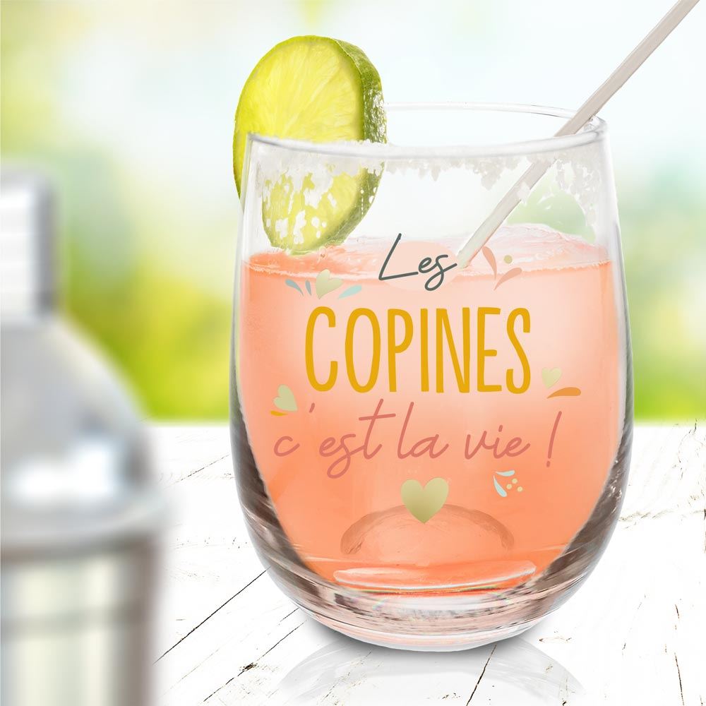 Verre rond - Les copines c'est la vie