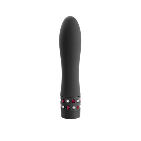Mini Vibromasseur strass noir