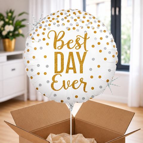 Ballon hélium "Best day ever"