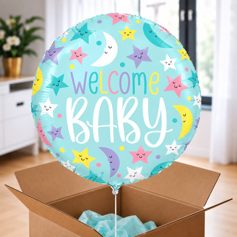 Ballon hélium "Bienvenue bébé"