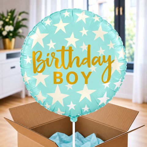 Ballon hélium "Birthday boy"