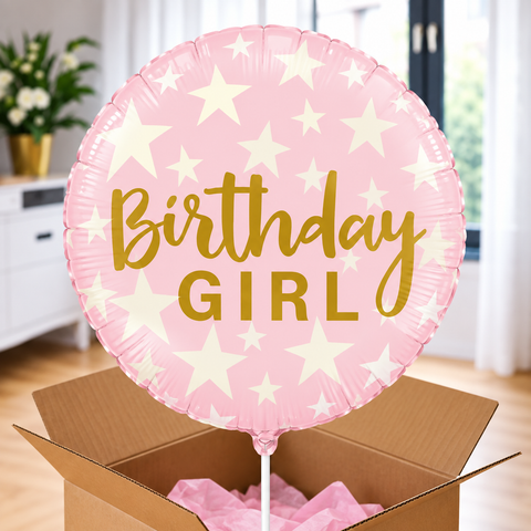 Ballon hélium "Birthday girl"