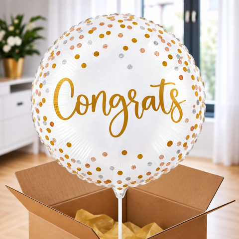 Ballon hélium "Congrats"