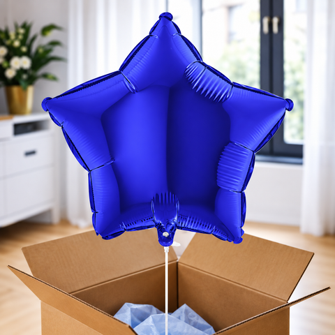 Ballon hélium étoile beu